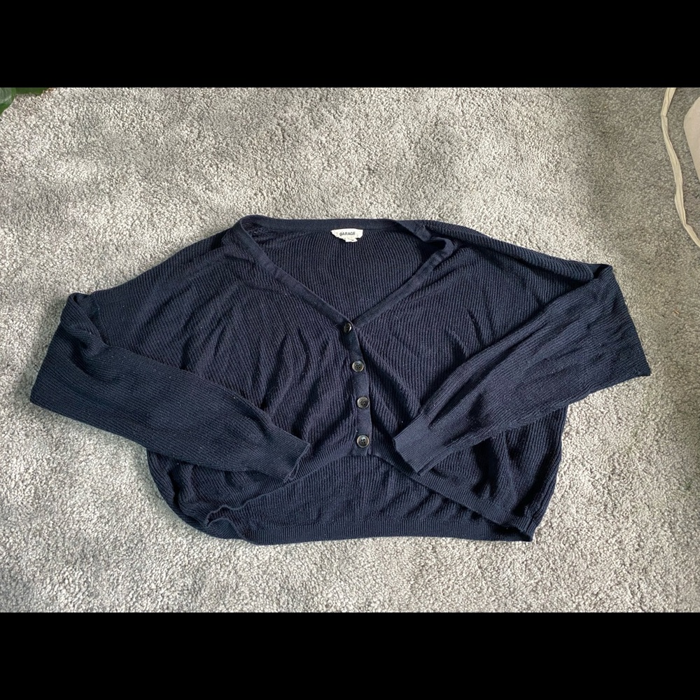 garage button up cardigan/sweater